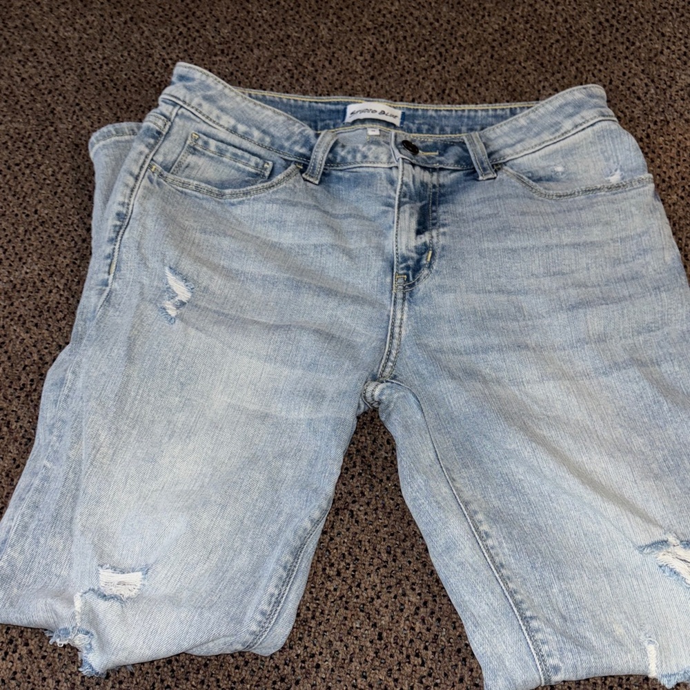 Casual Light Blue Men's Relaxed Jeans